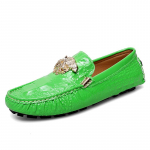 Moedisainer Meeste Ehtsast Nahast Poiste Teismeliste Luksusbr&auml;nd 35~48 Vabaaja Br&auml;ndi Kingad Meestele Naistele S&otilde;itmine Meeste Mokassiinid Madalad Loaferid 4.5