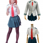 Minu Kangelase Akadeemia Cosplay Anime Vormiriietus Parukas Halloweeniks Suurus [Piimjas Aeg] (Seelikukomplekt, M)