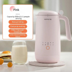Joyoung sojapiima valmistaja 350ml Automaatne Multifunktsionaalne Sojapuu Piimamasin 2-3 Inimese Majapidamisele Filtrivaba Blender 220V roosa
