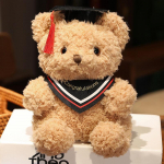 Arstiriided Teddy Bear Doll Doll, Palus m&auml;nguasi, v&auml;ike istuv karu nukk, poisid, t&uuml;drukud, &otilde;pilased, l&otilde;petamise kingitus 23cm