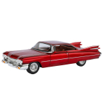 1/24 m&otilde;&otilde;tkava Cadillac Eldorado 1959 metallist survevalu retroauto mudel heli ja valgusega tagasit&otilde;mmatav poisi kingitus kaunistus Halloweeni m&auml;nguasjad punane