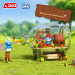 Smurfid Driftpudel Ehitusklotsid Seenekasvatusaed Metsa Puuviljajoogimaja Mudelklotsid Laste DIY M&auml;nguasjad Puhkusekingitus