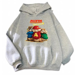 Multikas Huppar Alvin ja Chipmunks Roheline Punane Tumesinine S&auml;rk Camisa S/P Filmipromo Animatsioon Pikkade Varrukatega Hupparid S