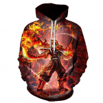 Anime Demon Slayer seeria 3D prinditud meeste kevad uus stiil kapuutsiga pikkade varrukatega kapuuts Mood vabaaja puuvillane pullover r&otilde;ivad S