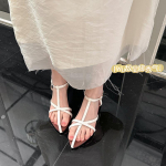 Viinamarja Ema Suvi Uus Saare P&auml;evik~ Prantsuse Ristrihmadega Elegantsed Terava Ninaga Lahtise Varbaga Rooma Sandaalid 40