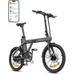 V&eacute;lo &eacute;lectrique pliant - ENGWE P20 - Moteur 250W - Batterie 36V 9,6Ah - Max 25 km/h - Autonomie 80KM - 20 Pouces - Nior