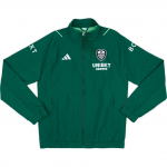 Adidas 2023-24 Leeds United M&auml;ngija versiooni esitluspehme stiilne jakk Unisex jakk Roheline HU1334 S