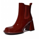 S&uuml;gis Uued Paksu Tallaga &Uuml;ksikud Saapad Naiste Mood &Uuml;mar Nina Varrukas Mugavad Libisemiskindlad Chelsea Pahkluusaapad 38 veinipunane v&auml;rv