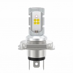 H4 LED-esitulel mootorratastele, High/Low l&uuml;litus, DC, AC &uuml;hilduv, 12 V - 60 One H4 valge
