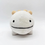 Deepwoken Sharko Palus m&auml;nguasi, naeratav suure suuga Salamander Multikas loomanukk Armas pehme t&auml;idisega anime m&auml;ngunukud lastele kingituseks 14cm valge