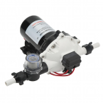 12V iseimev membraanpump, suur vooluhulk 5,0 GPM, 60 PSI, t&otilde;hus veepump haagissuvilale, jahtile