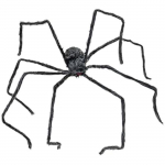 Araign&eacute;e Grise - VIVING - Taille 80 x 18 x 8 cm - Accessoire Halloween - D&eacute;coration Terrifiante hall