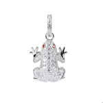 Pendentif femme - Lancaster - JLA-PEN-FROG1 - Argent - Motif grenouille - Chic et &eacute;l&eacute;gant valge