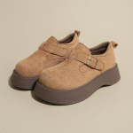 Moodsad CRLAYDK disainerplatvormmokassiinid naistele Paksud Slip-On Penny Mugavad Vabaaja Mood Business Naiste T&ouml;&ouml;keskmised Kontsad Kingad 35