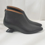 Moodne Disainer Vintage S&uuml;gis Naiste Pahkluusaapad Elegantne Kummaline Kontsaga Kingad Lakooniline Terava Ninaga K&otilde;rged Kontsad Kingad Botas De Mujer 35 must