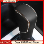 Auto k&auml;iguvahetuse kaelarihmad nahast peanupu k&auml;sipiduri k&auml;epideme kate Honda Civic 2016- Fit Accord 2014 jaoks handbrake red line