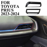 Carbon style center console air vent A/C outlet cover trim for Toyota Prius