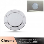 2007-2013 Suburban Tahoe Avalanche Yukon For Fuel Tank Gas Door Panel Cover Chrome | Easy tallation | Self-Adhesive | Rear