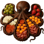 Charcuterie taldrik Charcuterie laud Loomateemaline toidu serveerimisalus Multifunktsionaalne mereandide armastajatele ja k&uuml;laliste v&otilde;&otilde;rustajatele S