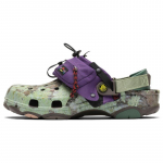 Bodega x Crocs All-Terrain NICT-TECH Klounid Libisemiskindlad ja Kulumiskindlad Sandaalid Unisex Lilla Roheline 37-38