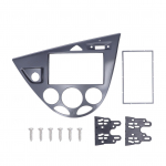 2DIN Heli CD DVD Paneel Armatuurlaua Kaunistus Plug and Play Asendus Focus 1998‑2006 jaoks Silver Gray