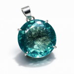 Naturaalne sinine topaas ripats &uuml;mmargune 925 sterlingh&otilde;be 86,95 ct v&auml;&auml;riskivi SERTIFITSEERITUD 41.8 mm approx sinine