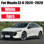 Mazda EZ-6 Tarvikud 6e 2024 2025 2026 4tk V&auml;rvitud Eesmised Poritiivad Pritsmekaitsmed Tagumised Poritiivad Rattaid Autotarvikud valge