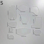 10 tk/komplekt Loovad akr&uuml;&uuml;lm&auml;lukaru &scaron;abloonid lapit&ouml;&ouml; l&otilde;ikamisjoonlaud DIY lapse m&auml;nguasi kingitus kodu &otilde;mblemise muster koos juhendiga