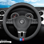 Volkswagen Passat Aastaringselt Ehtne Nahk Roolikate, &Uuml;li&otilde;huke Universaalne Sobivus Salongi Lisatarvik. Standard