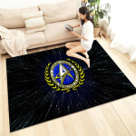 Star Trek HD Tr&uuml;kitud Vaip Elutuba Kodu Dekoor Diivan Laua Vaip Libisemisvastane Toolipadi Lounge Matt Piknik Telkimine Kunst 80x120cm(31x47 in)