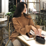 Naiste Pullover Stiilis Kootud Naiste Pullover Sviiter Kevad-S&uuml;gis Uus Disain Solid Prindiga Pehmed Avarad topsid Naiste pikkade varrukatega kampsun One Size hall