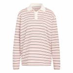 Adidas Originals Triibuline &Uuml;legabariidiline Pikkade Varrukatega Polo S&auml;rk Naiste toppi KU8351 S