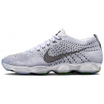 Nike Flyknit Zoom Agility Soft And Comfortable Cushioning Breathable Low top Running Shoes Women's Gray 698616-100 37.5