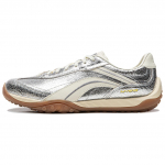 Li Ning Xingliu Abrasion Resistant, Lightweight, Balanced Low top Casual Shoes Unisex Silver AGCW002-8 41