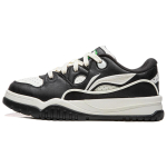 Li Ning Trendy Leap Slip Resistant Cushioning Abrasion Resistant Lightweight Low top Skateboard Shoes Men's Black White AGCW011-2 41
