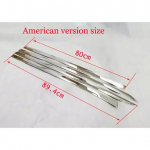 car door body side protector Decoration anti-rub tirm for 2017- VW tiguan mk2 accessories silver colour american version