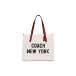 Coach 41 magnetilise kl&otilde;psuga suletav krobeline nahast ja vahatatud l&otilde;uendist &otilde;lakott-tote suur meeste tote kott Valge CH765-CAH Basic Set (Bag+Dust Bag)