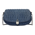 Michael Kors Mila Klappdisainiga Kangast Ristkorralik Kott V&auml;ike Naiste kotid Teksasinine 35S6GIMC5Y-BLUE Basic Set (Bag+Dust Bag)