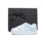 Nike Dunk Chestnut Slip Resistant Abrasion Resistant Low top Skateboard Shoes GS Bright Blue FB9109-105 (Team59-SBOX) 35.5