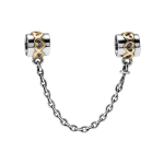 Pandora S&uuml;damikuga Kett 925 H&otilde;be 14K Kuld Turvakett Unisex Ehted 790307_P1 Box,F,Silver/Gold