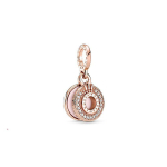 Pandora roosakuldne pav&eacute; kroonit&auml;ht O v&otilde;lu Naiste v&otilde;lu 789055C01 Rose Gold white