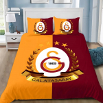 Galatasaray 3D Prinditud Voodipesukomplekt, Logo Jalgpalliklubi Tekikott Padjap&uuml;&uuml;rid T&auml;iskasvanud T&uuml;drukule Poisile Kingitus, S&uuml;nnip&auml;evakink 100x135cm