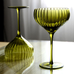 Retro roheline veiniklaas Minimalistlik tekstuuriga klaasist karikas Prantsuse stiilis Kodubaar Peo joogiklaasid Punase veini degusteerimiseks ja dekoratsiooniks Kingitused gray