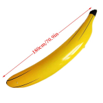 180cm T&auml;ispuhutav Banaanim&auml;nguasi Suur PVC Puuvilja Rekvisiit Peom&auml;ng Visker&otilde;ngas Interaktiivne Baar &Ouml;&ouml;klubi Kaunistus Lastele T&auml;iskasvanutele yellow