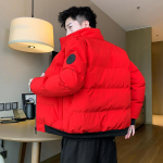 Riided Meeste S&uuml;gis Talvine Paksendatud Soe Vaba Kaelus Liibuv K&uuml;lmakindel Plus Size Mantel Mood Talvine Mood Soe Mantel XL punane