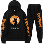 V&otilde;rkpall poiste kapuutsid P&uuml;ksid Komplektid Anime &uuml;likond dressipluus T&auml;navar&otilde;ivad Mehed Naiste Pullover Kost&uuml;&uuml;m Spordiriided Kevad s&uuml;gis 2XL must