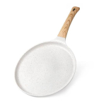 Graniidist Tortilla Pann Kleepumatu Praepann Pannkookidele Pelmeenidele K&otilde;rge Temperatuurikindel Pann Lame Pann K&auml;epidemega 28cm valge
