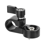 Alumiiniumist &uuml;hekohaline toruklamber Standardne 15 mm &uuml;hekordne vardaklamber 1/4-tollise-20 keermega kruviga 15 mm vardatoele 1 black