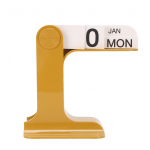 Laud Igavene kalender Igavene kalender 2026-2026 P&auml;evane laua ornament Kodu kaunistus Laua tarvikud kollane
