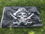 TAEVAS LIPPU 90X150cm Jolly Roger Kolju Ristluud Piraat Surnud Mehe Rindkere Lipp rippuv pol&uuml;ester b&auml;nner Kaunistamiseks 60x240cm
